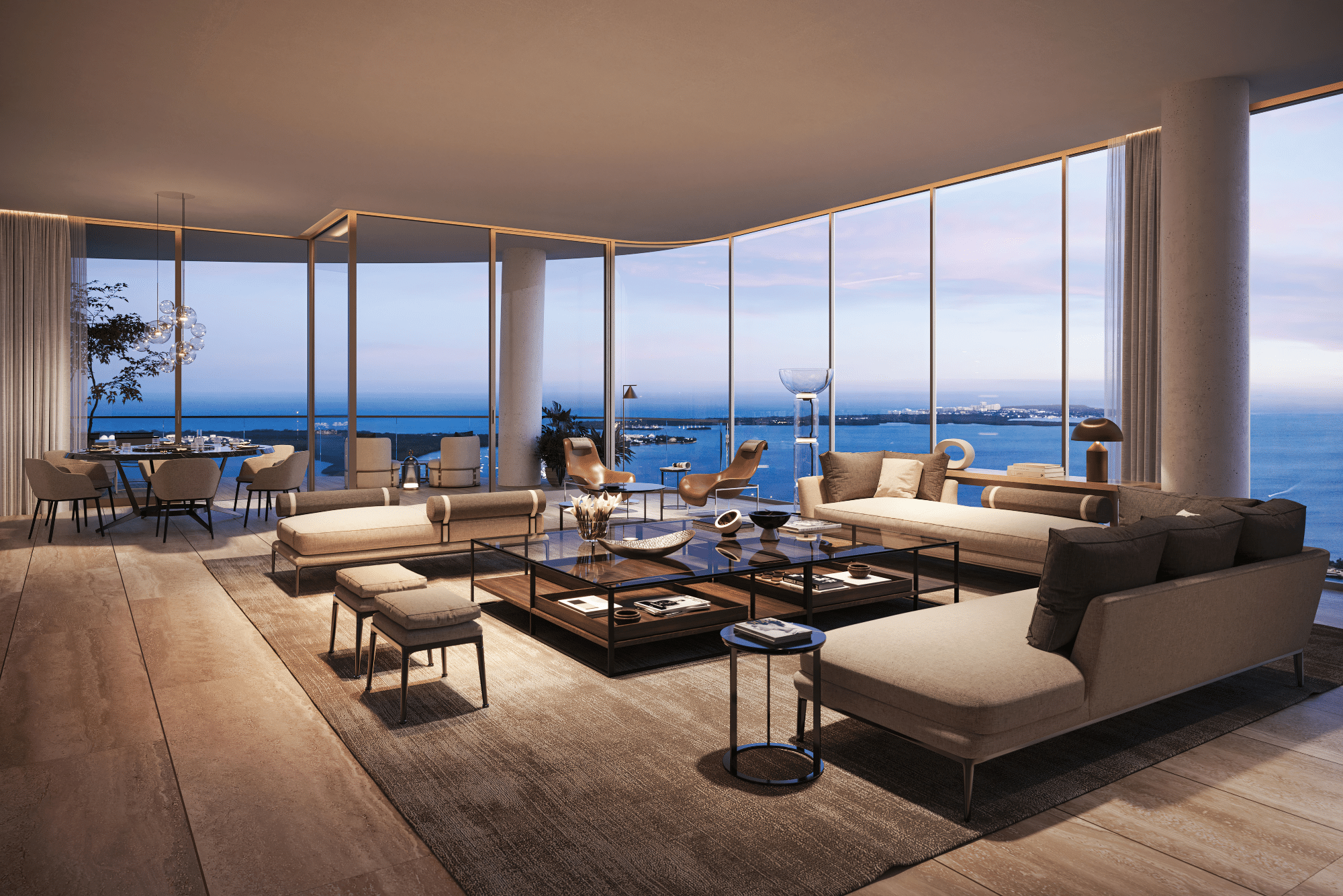 iluminación de the residences at 1428 brickell