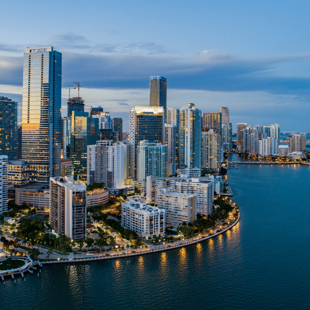 vista de edgewater, edgewater miami, la riviera de downtown