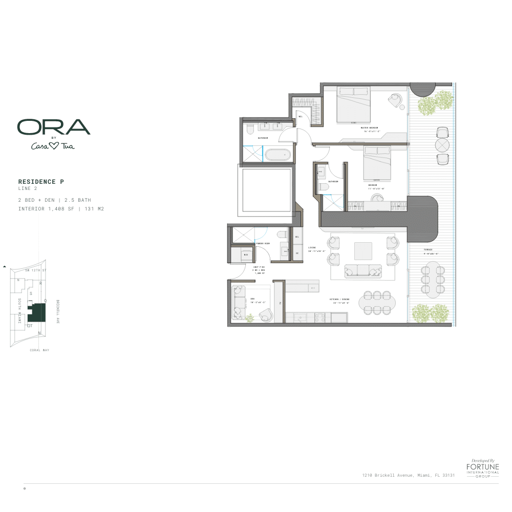 Ora by Casa Tua, residencias de lujo, Brickell Miami, diseño m2 atelier, comodidades excepcionales, vistas panorámicas, estilo de vida premium, gastronomía de élite, ubicación privilegiada, arquitectura moderna.