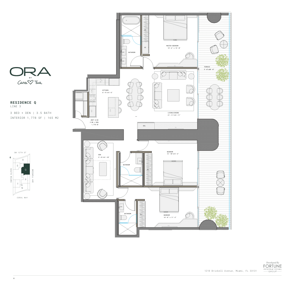 Ora by Casa Tua, residencias de lujo, Brickell Miami, diseño m2 atelier, comodidades excepcionales, vistas panorámicas, estilo de vida premium, gastronomía de élite, ubicación privilegiada, arquitectura moderna.