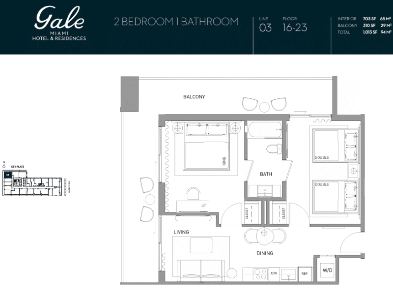 Gale miami hotel and residences plano 2