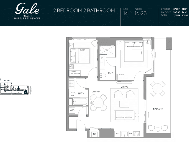 Gale miami hotel and residences plano 4