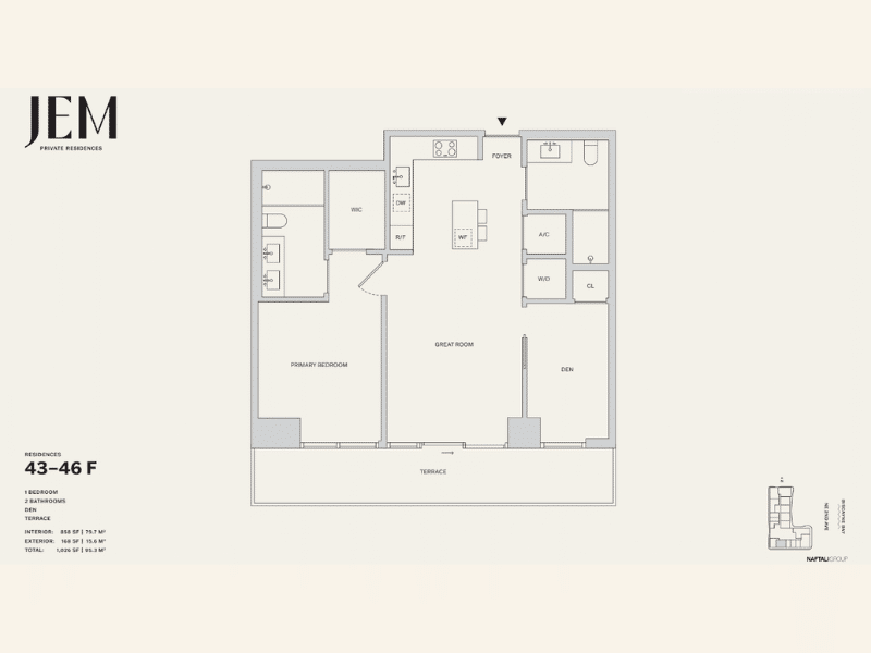 jem private residences miami plano 1