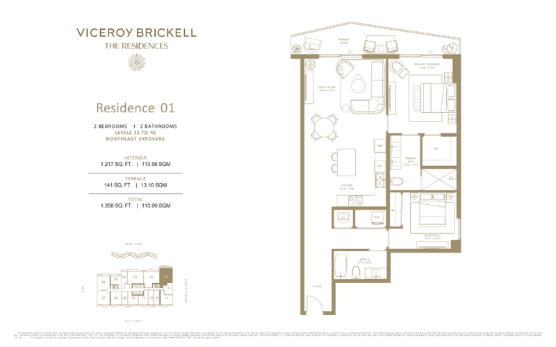 viceroy brickell the residences plano 1