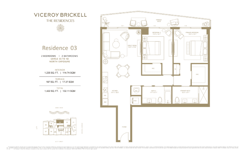 viceroy brickell the residences plano 3