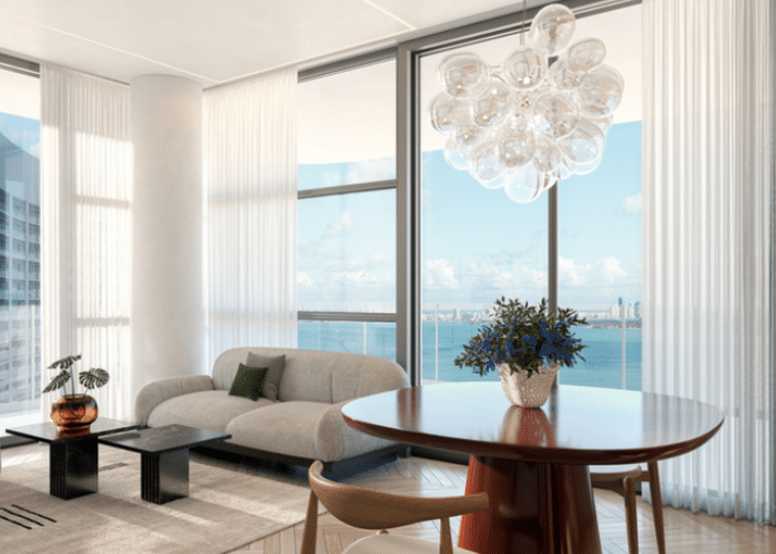 elle residences miami living room